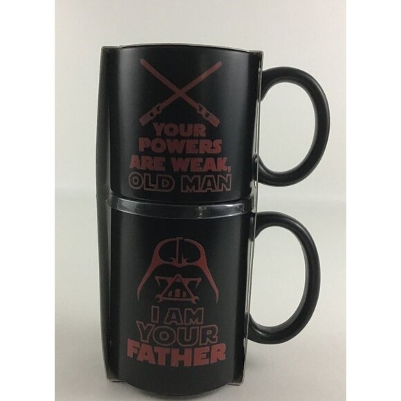 Hallmark Other - Star Wars Dad & Kid Stacking Mugs Hallmark Darth Vader Coffee Cups Disney New